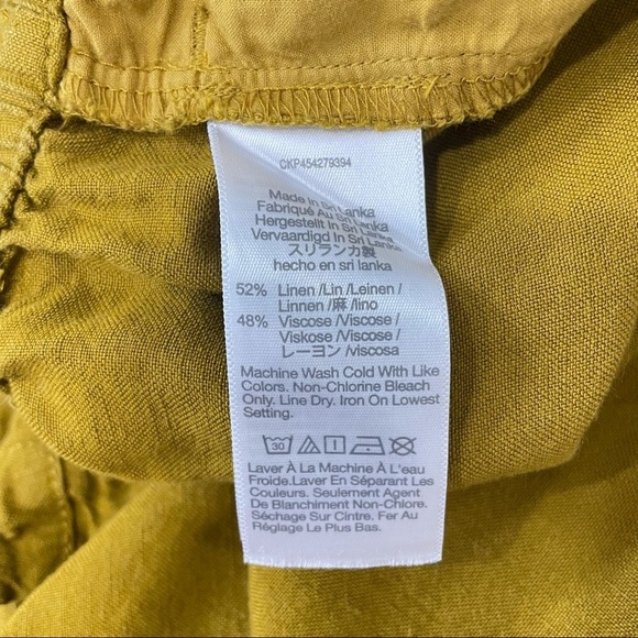 Madewell Linen-Cotton Drawstring Pull-On Shorts Size XS - Picture 9 of 9